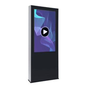 Totem multimediale da esterno con monitor da 55"