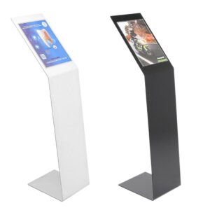 Leggio in metallo con porta avvisi in plexiglass