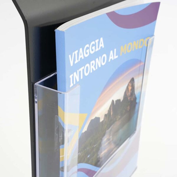 LGG08-P-MN-leggio-nero-porta-avvisi-e-porta-depliant