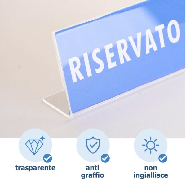 caratteristiche plexiglass porta nome