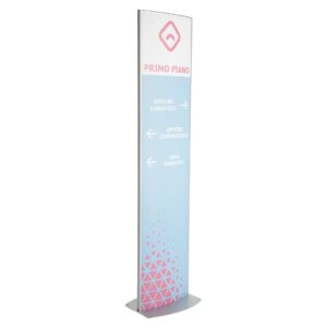 Totem bifacciale per interni base L 42 cm