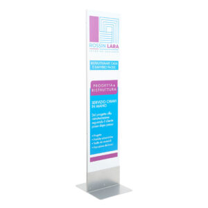 Totem con pannello bifacciale - Linea SLIM