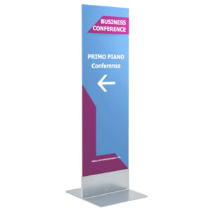 Totem con pannello bifacciale - Linea SLIM-ECO