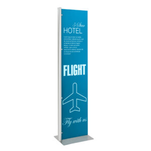 Totem pubblicitario personalizzato Fronte/Retro