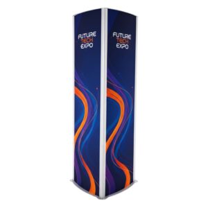 Totem pubblicitario trifacciali per esterno