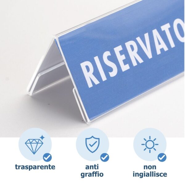 caratteristiche porta prezzo in plexiglass