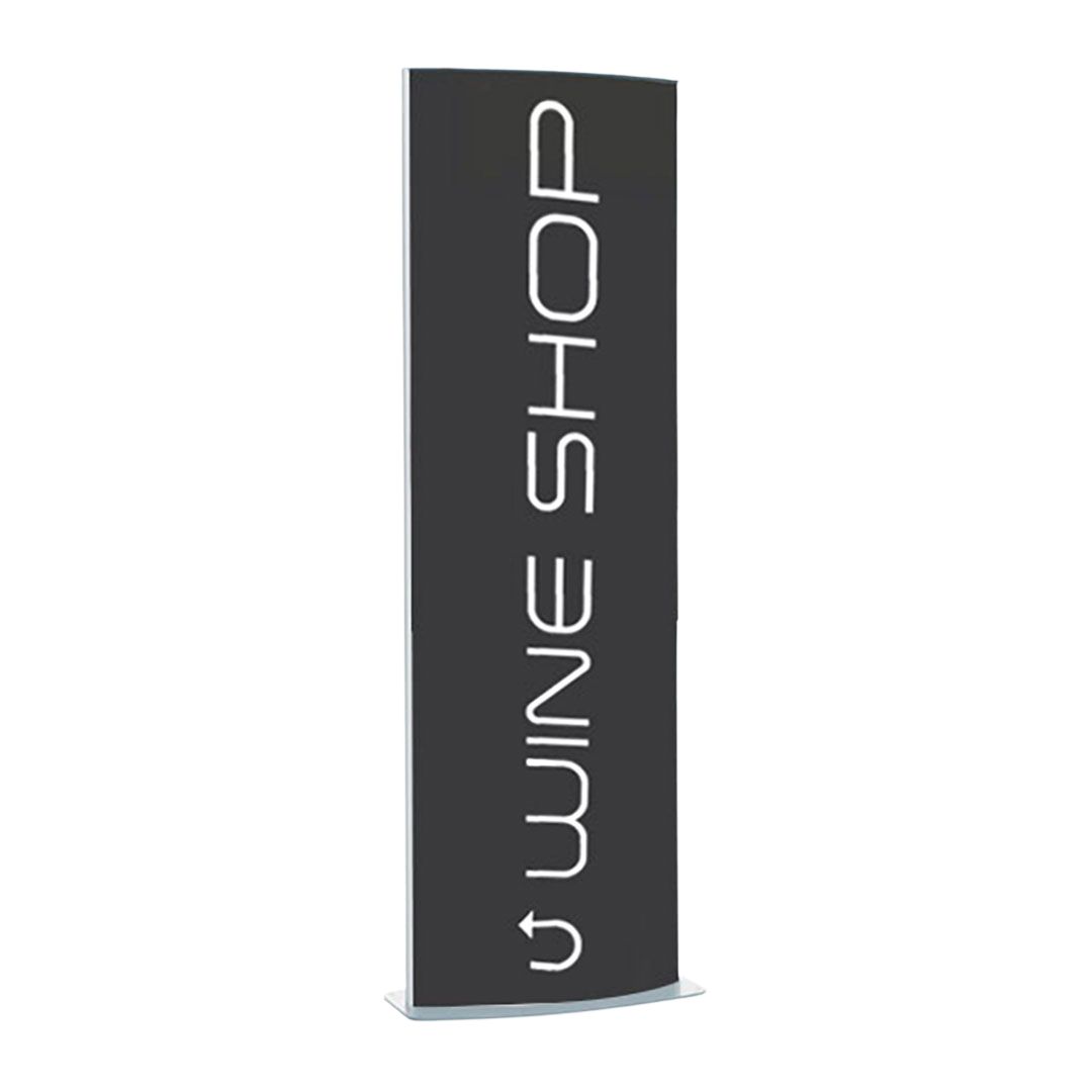 totem economico autoportante con grafica intercambiabile