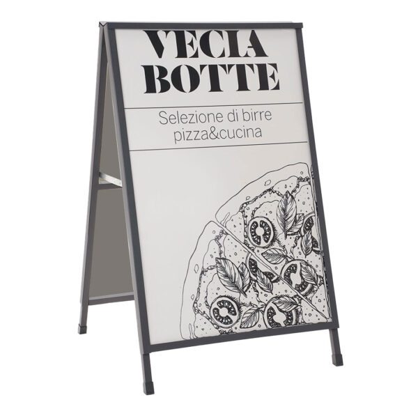 cavalletto pubblicitario bifacciale