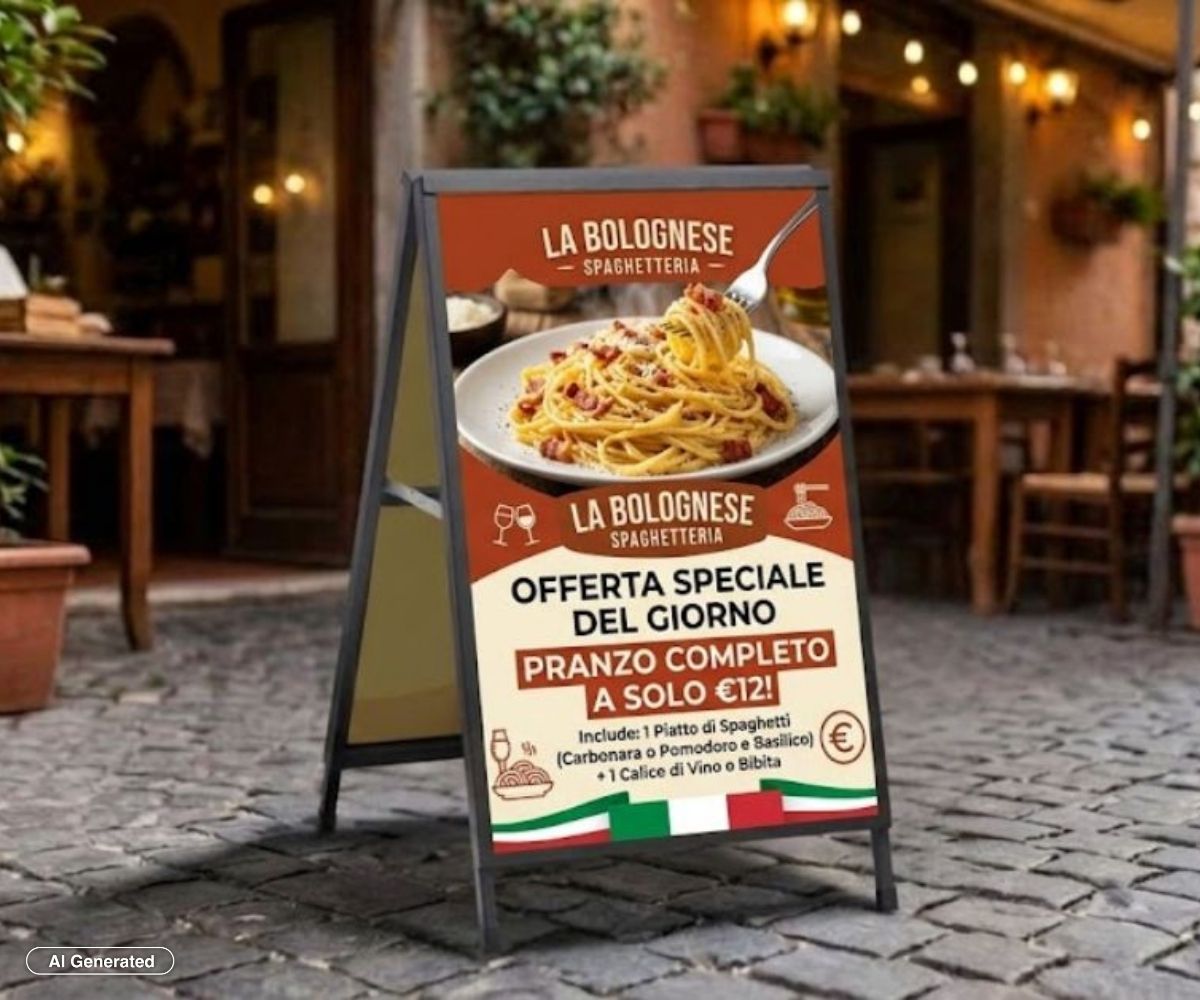 cavalletto pubblicitario