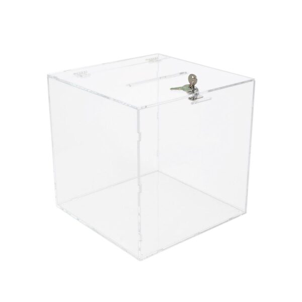 urna cubo con serratura