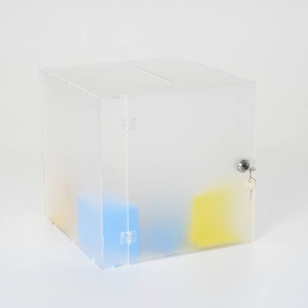 cubo satinato con serratura