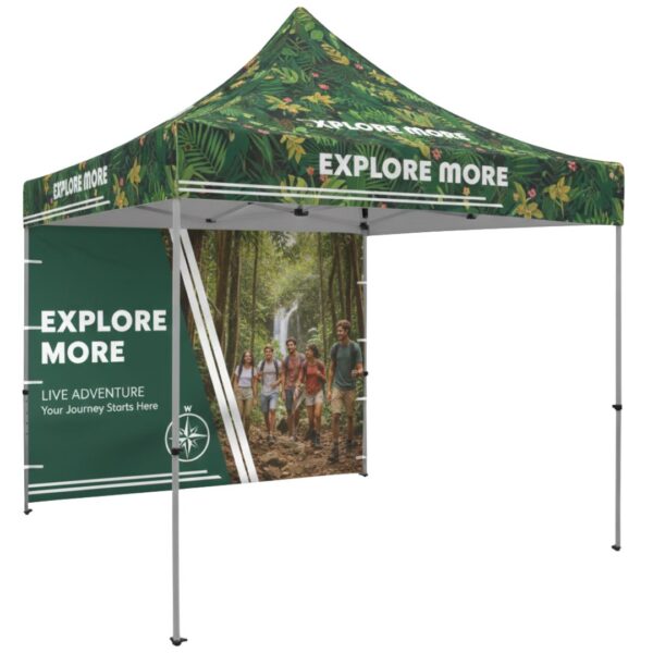 gazebo con parete interna personalizzata