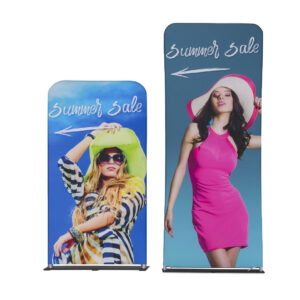 Totem portatile in tessuto stampato sostituibile Zipwall BANNER