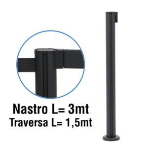 Paletti delimitazione tassellabili con nastro e traversa