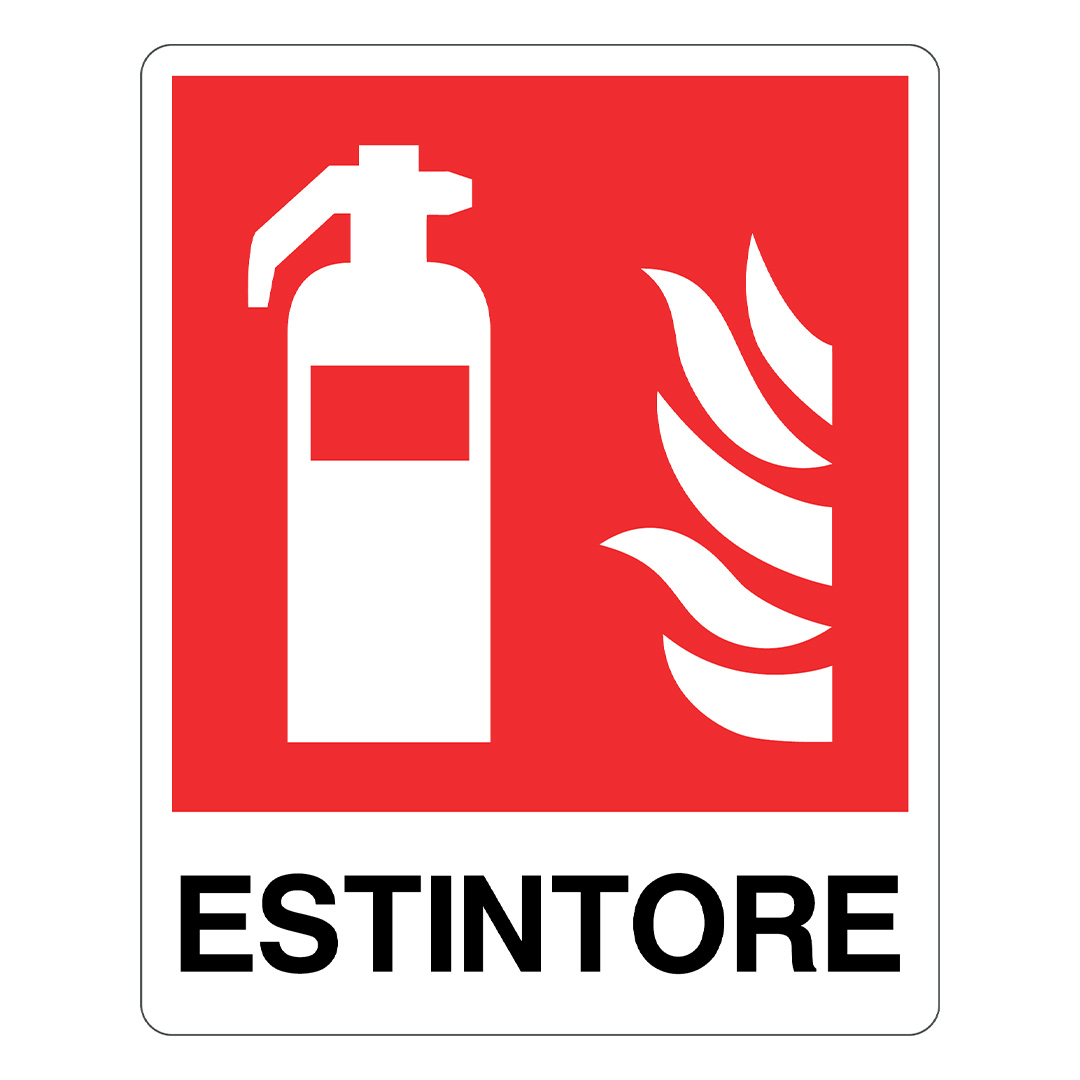 Cartello in alluminio Estintore
