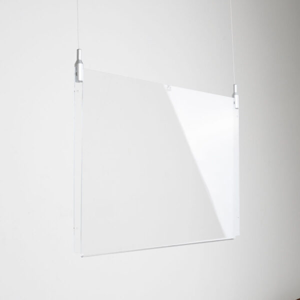 tasca in plexiglass da soffitto con cavetti