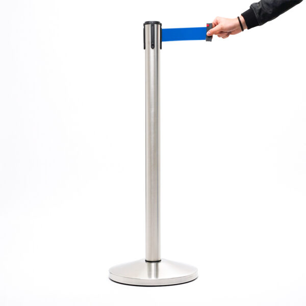 colonnina tendinastro con nastro blu