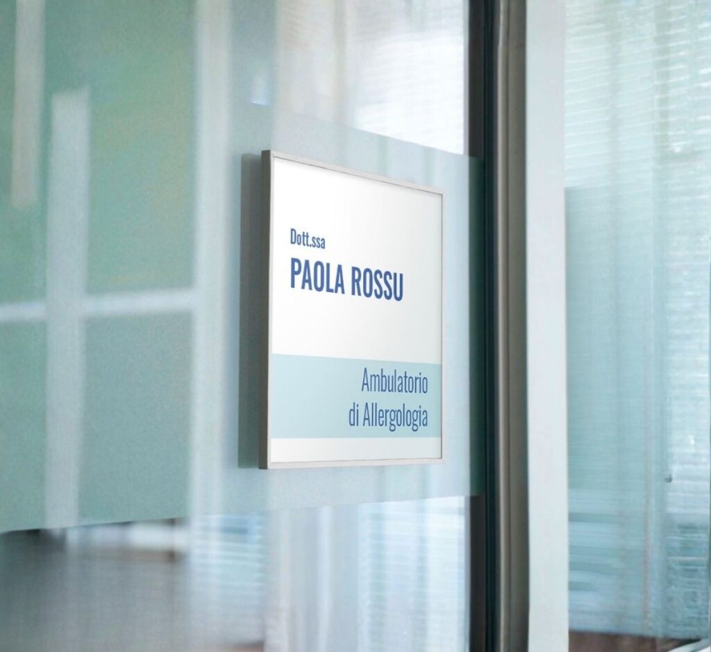 targa segnaletica interna ospedali rsa